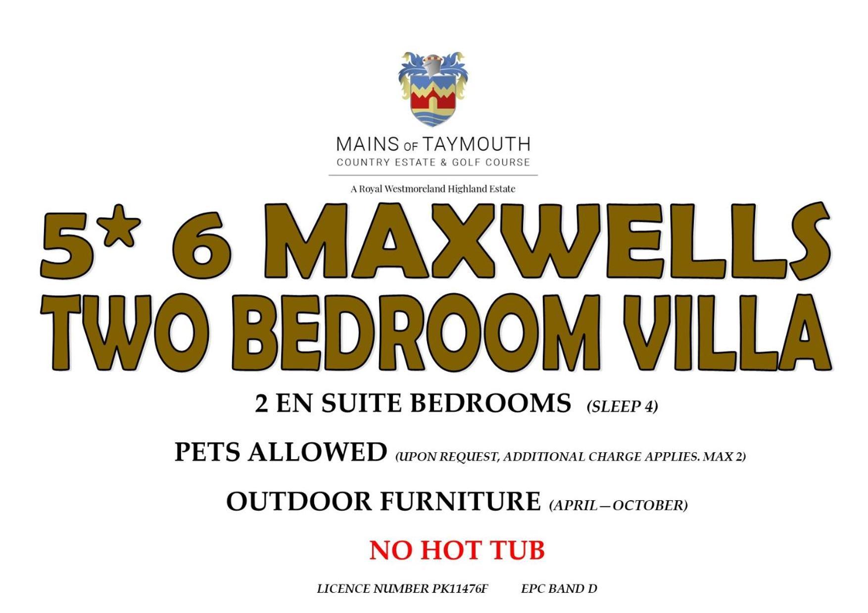Mains Of Taymouth Country Estate 5* Maxwell Villas Кенмор Екстериор снимка