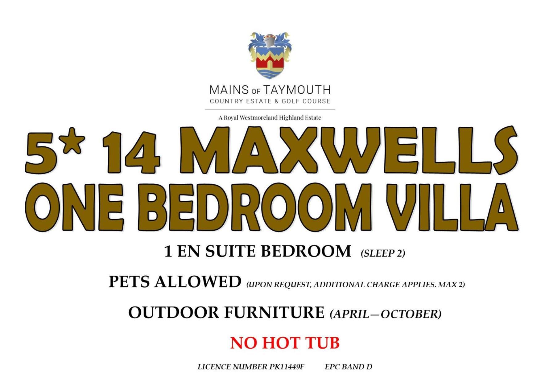 Mains Of Taymouth Country Estate 5* Maxwell Villas Кенмор Екстериор снимка