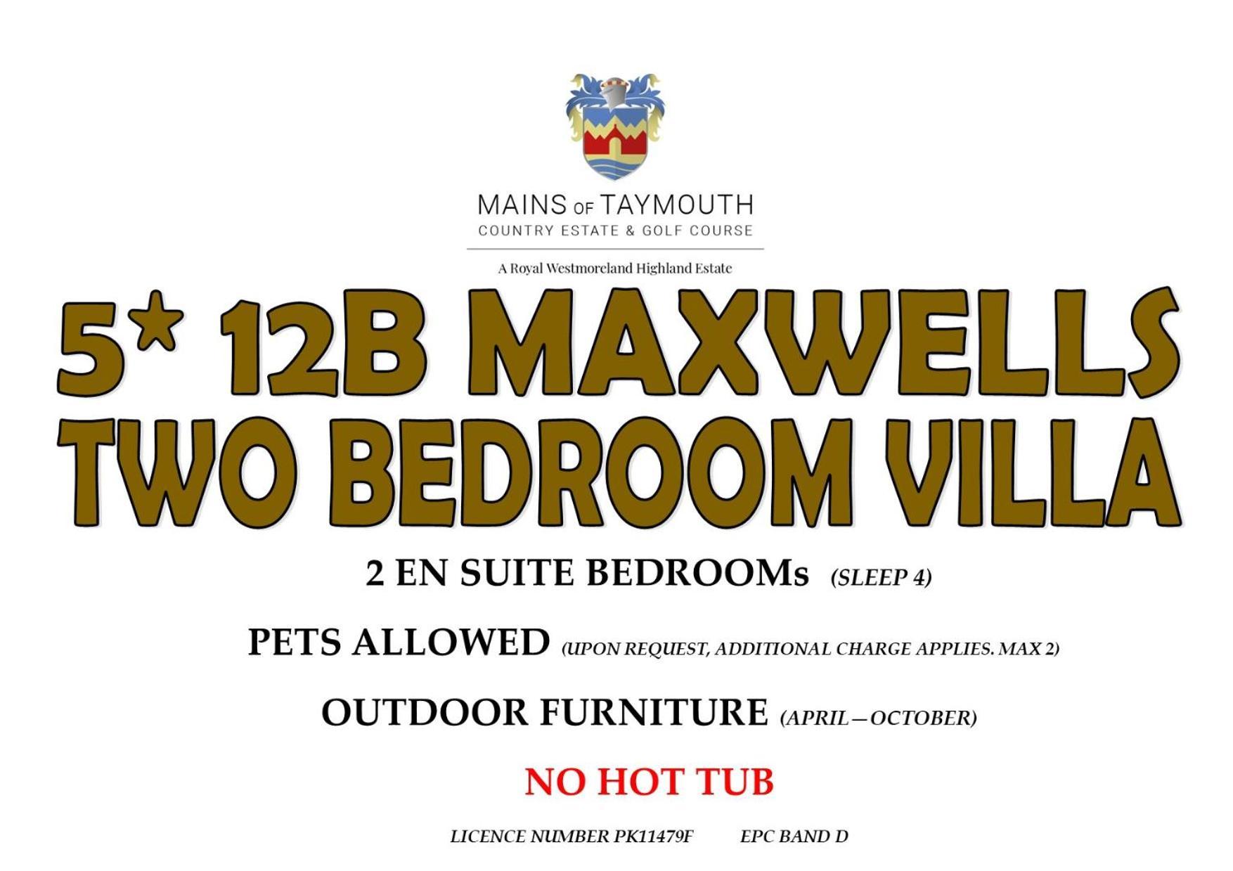 Mains Of Taymouth Country Estate 5* Maxwell Villas Кенмор Екстериор снимка