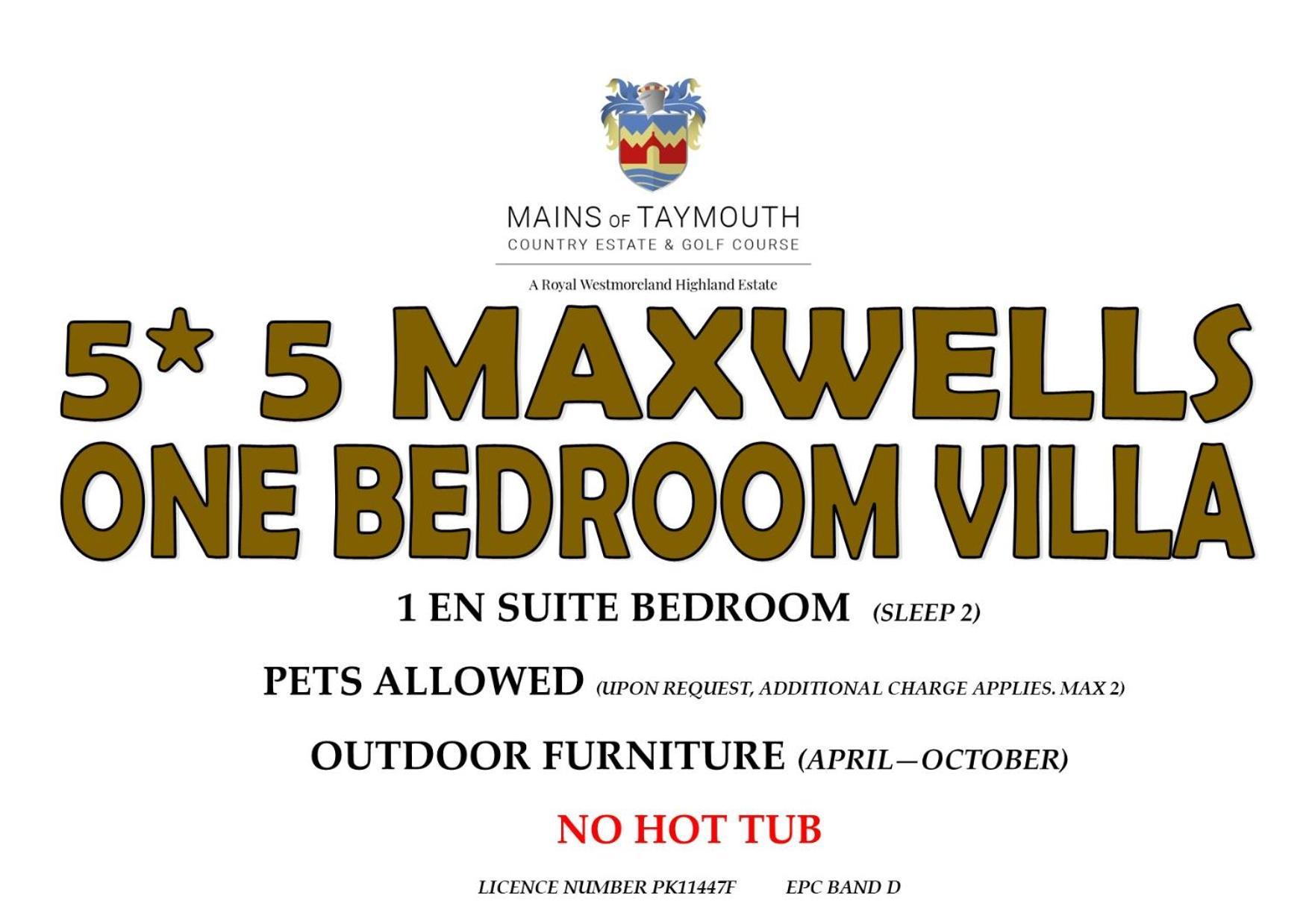 Mains Of Taymouth Country Estate 5* Maxwell Villas Кенмор Екстериор снимка