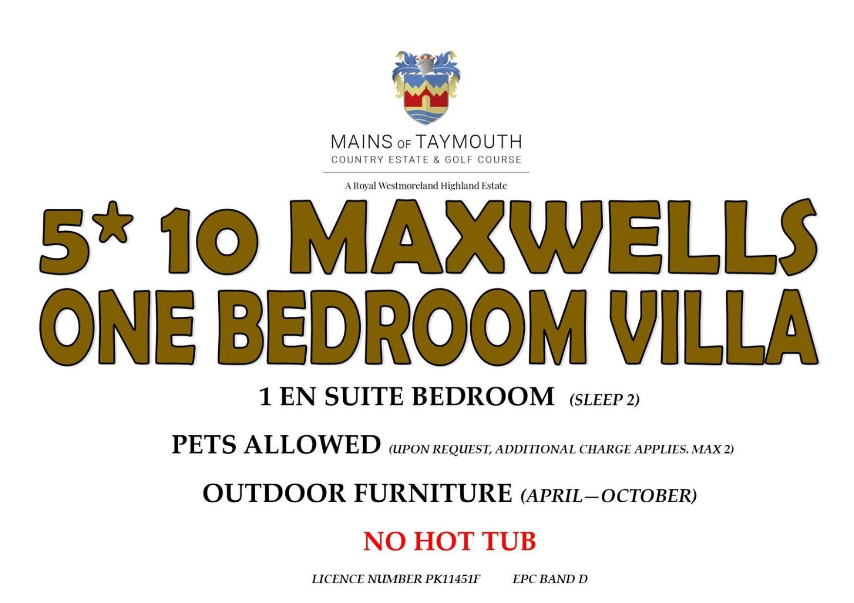 Mains Of Taymouth Country Estate 5* Maxwell Villas Кенмор Екстериор снимка