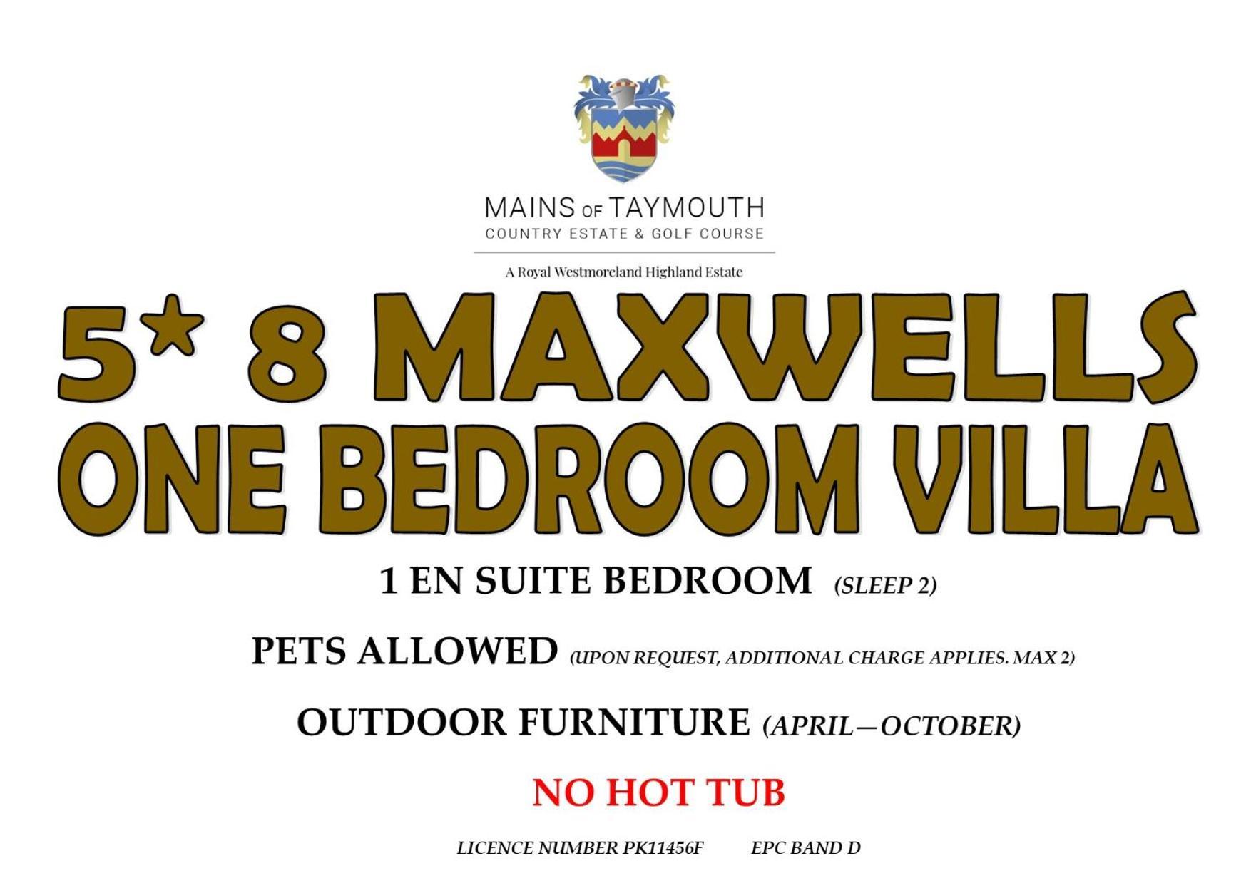 Mains Of Taymouth Country Estate 5* Maxwell Villas Кенмор Екстериор снимка